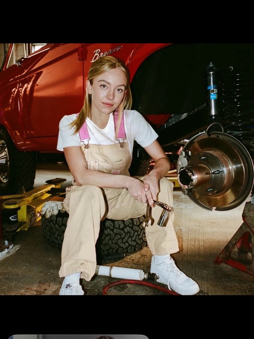 Ford x Sydney Sweeney Bib Overalls Size Medium Dickies Limited Edition M
